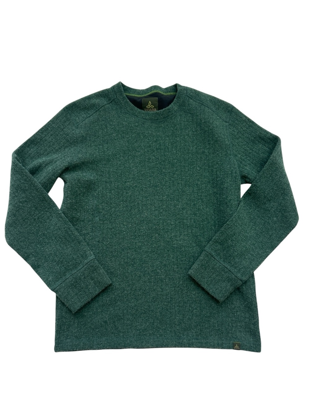 Prana Men's Crewneck Sweater in Deep Green